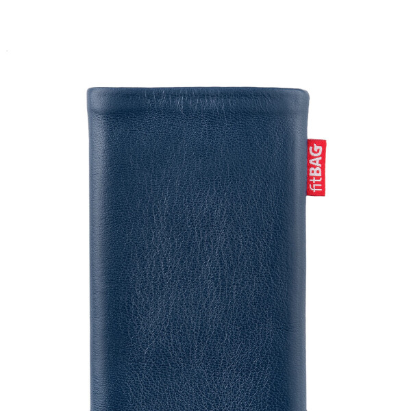 fitBAG Beat Blue    custom tailored nappa leather sleeve with integrated MicroFibre lining