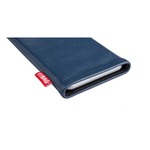 fitBAG Beat Blue    custom tailored nappa leather sleeve with integrated MicroFibre lining