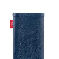 fitBAG Beat Blue    custom tailored nappa leather sleeve with integrated MicroFibre lining