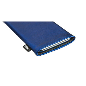 fitBAG Groove Blue    custom tailored nappa leather sleeve with integrated MicroFibre lining