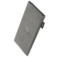 fitBAG Pop Classic Gray Tile    custom tailored Alcantara® sleeve with Swarovski® Crystals