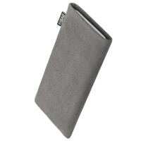 fitBAG Pop Classic Gray Love    custom tailored Alcantara® sleeve with Swarovski® Crystals