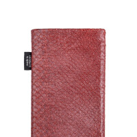 fitBAG Fin Salmon Coral    custom tailored fish leather sleeve with integrated MicroFibre lining