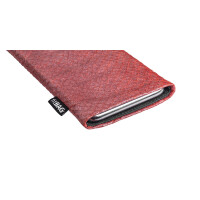 fitBAG Fin Salmon Coral    custom tailored fish leather sleeve with integrated MicroFibre lining