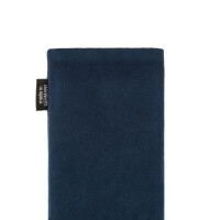 fitBAG Classic Blue Stitch Android Light    custom tailored nappa leather sleeve with integrated MicroFibre lining