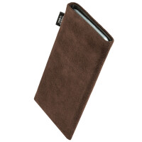 fitBAG Classic Brown Stitch Android Full    custom tailored nappa leather sleeve with integrated MicroFibre lining