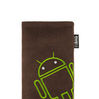 fitBAG Classic Brown Stitch Android Light    custom tailored nappa leather sleeve with integrated MicroFibre lining