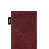 fitBAG Classic Burgundy Stitch Android Light    custom tailored nappa leather sleeve with integrated MicroFibre lining