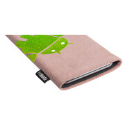 fitBAG Classic Baby Pink Stitch Android Full    custom tailored nappa leather sleeve with integrated MicroFibre lining