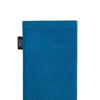 fitBAG Classic Sky Blue Stitch Android Full    custom tailored nappa leather sleeve with integrated MicroFibre lining