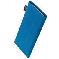 fitBAG Classic Sky Blue Stitch Android Full    custom tailored nappa leather sleeve with integrated MicroFibre lining