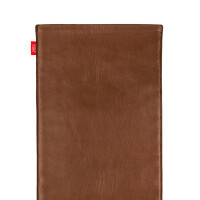 fitBAG Beat Cognac    custom tailored nappa leather tablet sleeve with integrated MicroFibre lining