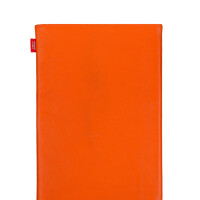 fitBAG Beat Orange    custom tailored nappa leather tablet sleeve with integrated MicroFibre lining