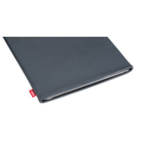 fitBAG Beat Grey    custom tailored nappa leather tablet sleeve with integrated MicroFibre lining