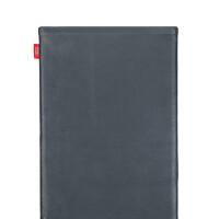 fitBAG Beat Grey    custom tailored nappa leather tablet sleeve with integrated MicroFibre lining