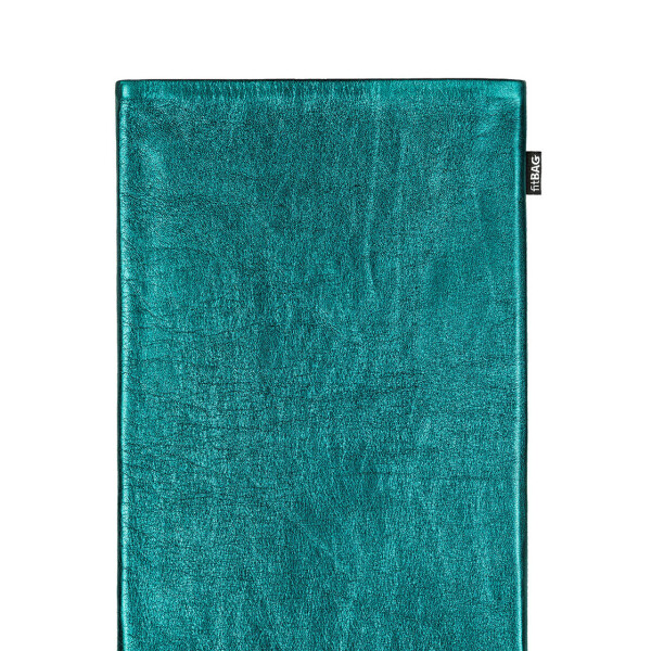 fitBAG Groove Emerald    custom tailored nappa leather tablet sleeve with integrated MicroFibre lining