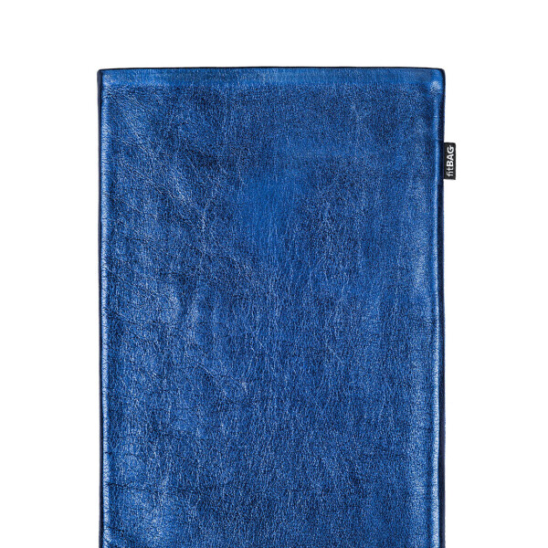 fitBAG Groove Blau    maßgeschneiderte Tablettasche aus echtem Nappaleder mit Microfaserinnenfutter