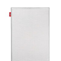 fitBAG Beat White    custom tailored nappa leather tablet sleeve with integrated MicroFibre lining