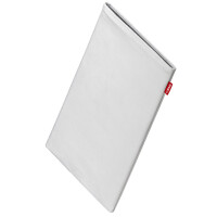 fitBAG Beat White    custom tailored nappa leather tablet sleeve with integrated MicroFibre lining