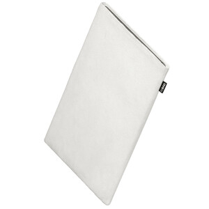 fitBAG Classic White    custom tailored Alcantara tablet sleeve with integrated MicroFibre lining