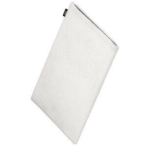 fitBAG Classic White    custom tailored Alcantara tablet sleeve with integrated MicroFibre lining