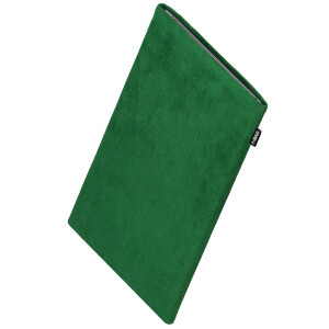 fitBAG Classic Emerald    custom tailored Alcantara tablet sleeve with integrated MicroFibre lining