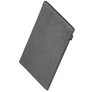 fitBAG Classic Grey    custom tailored Alcantara tablet sleeve with integrated MicroFibre lining