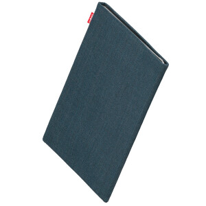 fitBAG Jive Blue    custom tailored fine suit tablet sleeve with integrated Microfibre lining