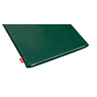 fitBAG Beat Emerald    custom tailored nappa leather notebook sleeve with integrated MicroFibre lining