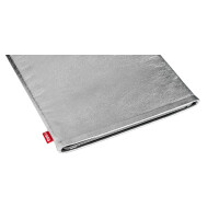 fitBAG Groove Silver    custom tailored nappa leather notebook sleeve with integrated MicroFibre lining