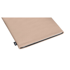 fitBAG Beat Beige    custom tailored nappa leather notebook sleeve with integrated MicroFibre lining