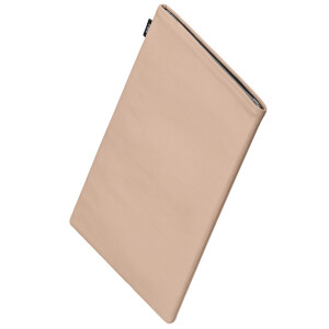 fitBAG Beat Beige    custom tailored nappa leather notebook sleeve with integrated MicroFibre lining