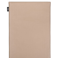 fitBAG Beat Beige    custom tailored nappa leather notebook sleeve with integrated MicroFibre lining