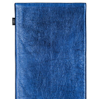 fitBAG Groove Blue    custom tailored nappa leather notebook sleeve with integrated MicroFibre lining