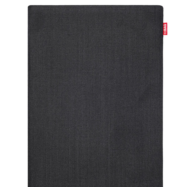 fitBAG Rave Schwarz    maßgeschneiderte Laptoptasche aus Textil-Stoff mit Mikrofaserinnenfutter