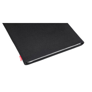 fitBAG Rave Black    custom tailored fine suit notebook sleeve with integrated MicroFibre lining