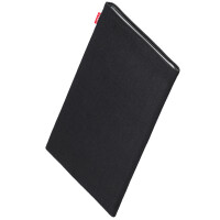 fitBAG Rave Black    custom tailored fine suit notebook sleeve with integrated MicroFibre lining