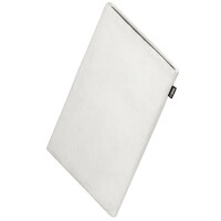 fitBAG Classic White    custom tailored Alcantara notebook sleeve with integrated MicroFibre lining