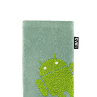 fitBAG Classic Mint Stitch Android Full    custom tailored nappa leather sleeve with integrated MicroFibre lining