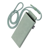 fitBAG Classic Mint with Phone Necklace    custom tailored Alcantara® sleeve with integrated MicroFibre lining and Phone Necklace