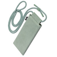 fitBAG Classic Mint with Phone Necklace    custom tailored Alcantara® sleeve with integrated MicroFibre lining and Phone Necklace