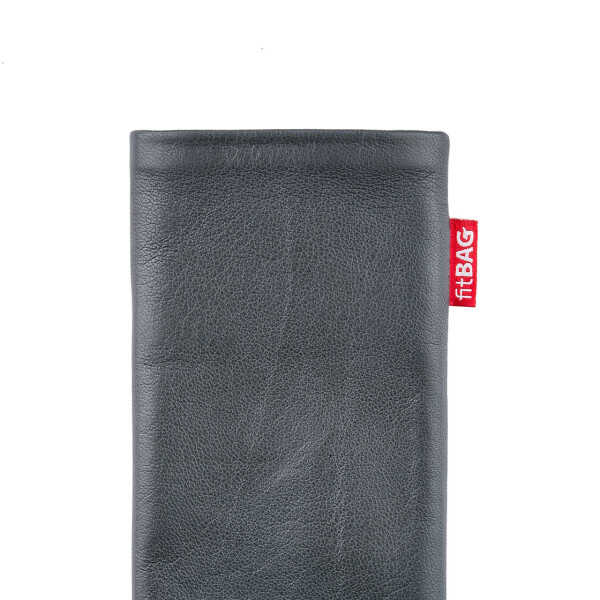 fitBAG Beat Gray    custom tailored nappa leather sleeve with integrated MicroFibre lining