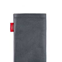 fitBAG Beat Gray    custom tailored nappa leather sleeve with integrated MicroFibre lining