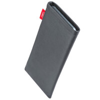 fitBAG Beat Gray    custom tailored nappa leather sleeve with integrated MicroFibre lining