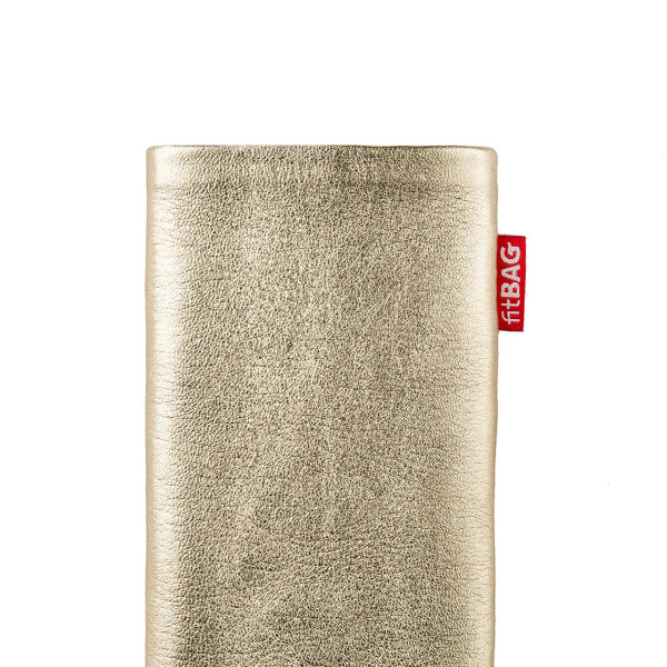 fitBAG Groove Gold    custom tailored nappa leather sleeve with integrated MicroFibre lining