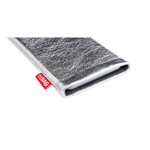 fitBAG Groove Silver    custom tailored nappa leather sleeve with integrated MicroFibre lining