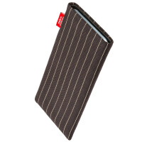 fitBAG Twist Brown    custom tailored fine suit sleeve with integrated MicroFibre lining