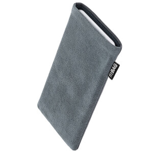 fitBAG Fusion Alcantara Nappa Leather Gray    custom tailored fine suit sleeve with integrated MicroFibre lining