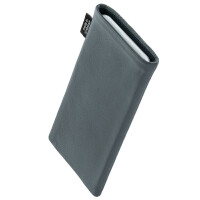 fitBAG Fusion Alcantara Nappa Leather Gray    custom tailored fine suit sleeve with integrated MicroFibre lining