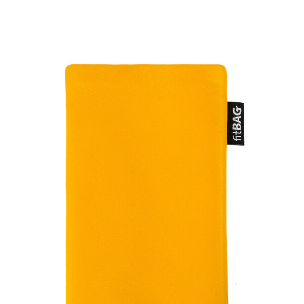 fitBAG Fusion Black Yellow    custom tailored fine suit sleeve with integrated MicroFibre lining